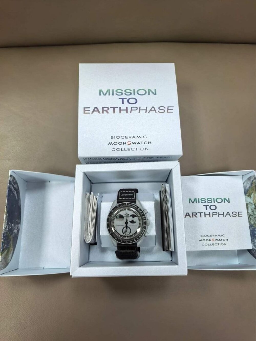 Swatch x Omega MoonSwatch Mission to the Moonphase Quartz Bioceramic Watch